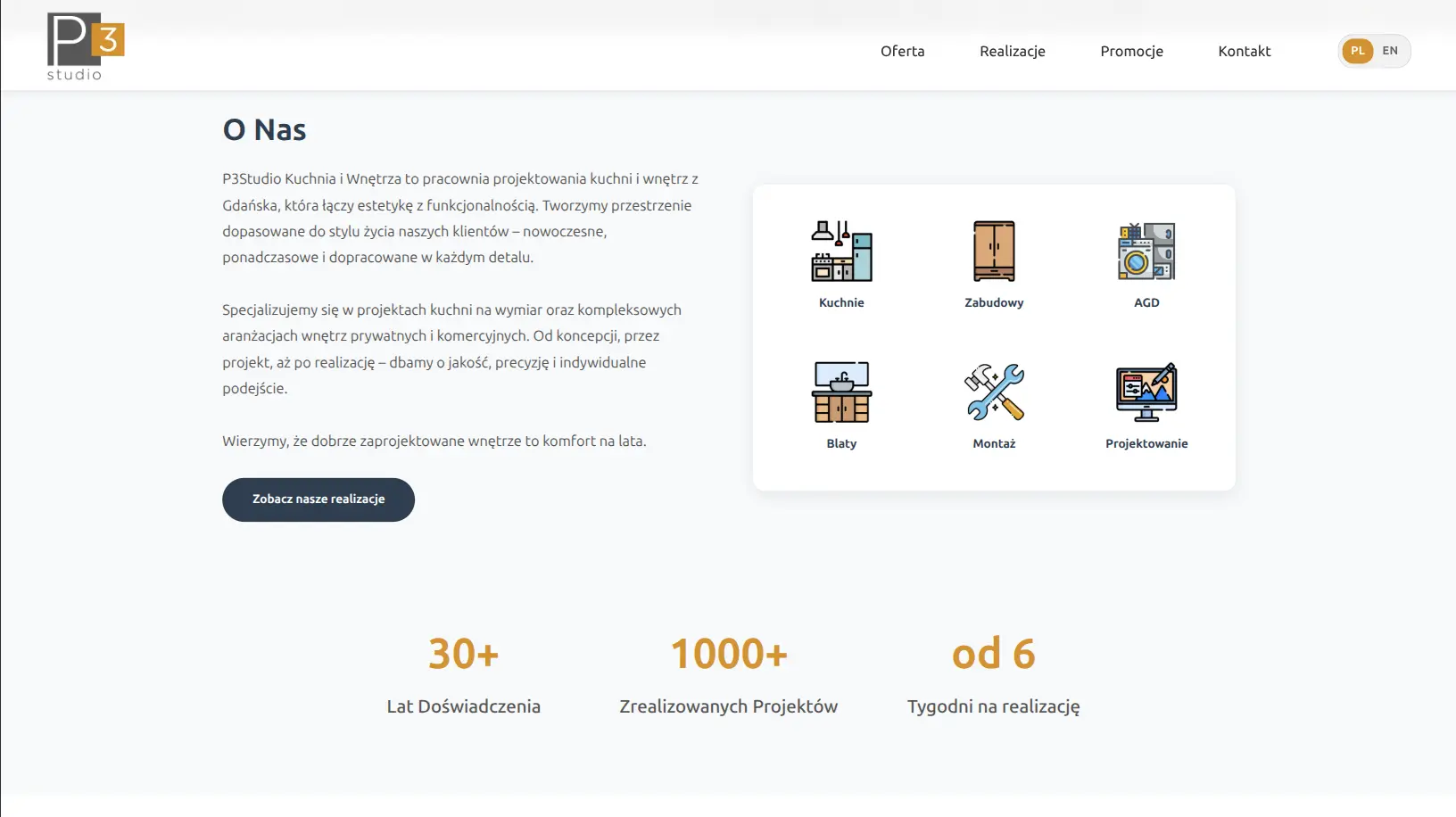 Nowy design strony P3Studio