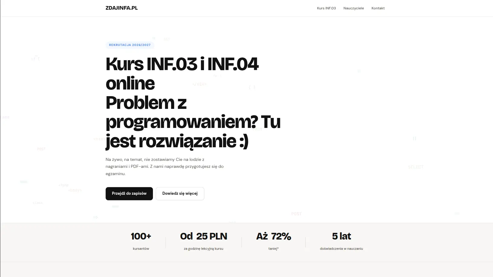zdajinfa.pl - strona główna